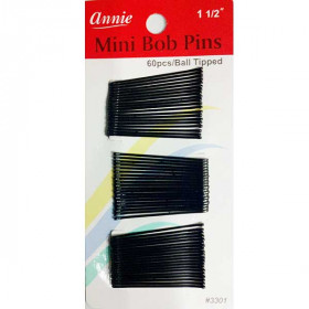 Annie Mini Bob Pins 1 1/2" 60pcs #3301 Annie Mini Bob Pins 1 1/2" 60pcs #3301